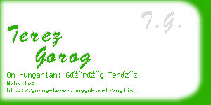 terez gorog business card